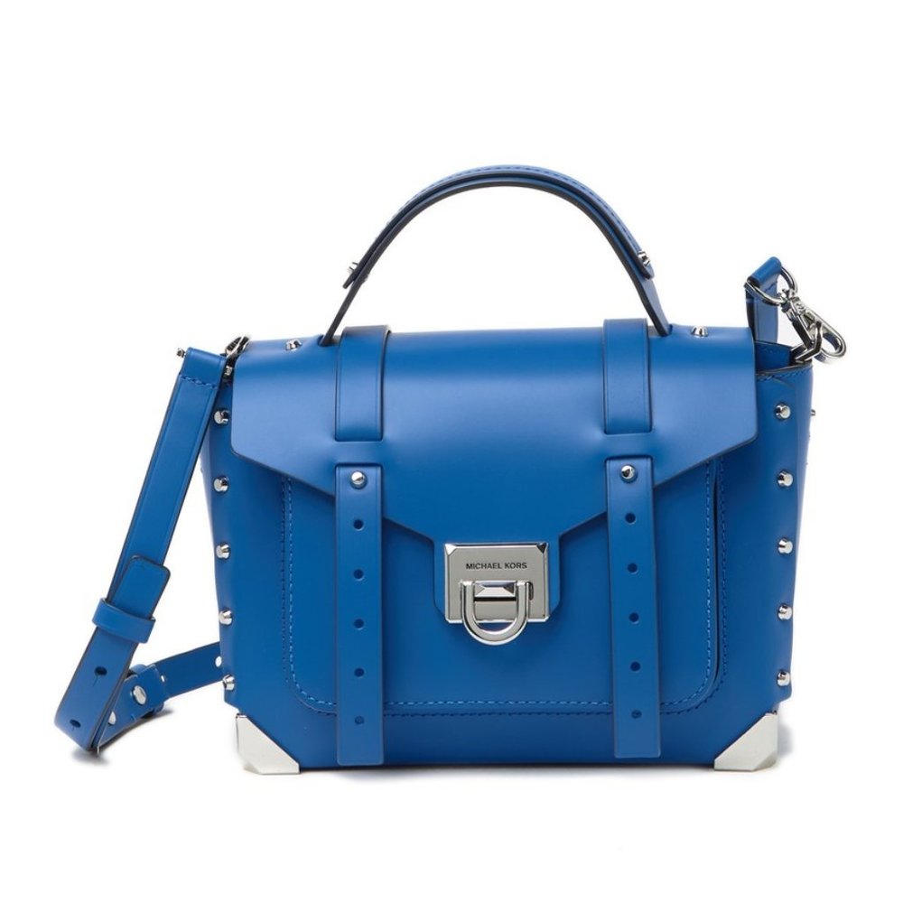 Michael Kors Manhattan Medium Leather Satchel